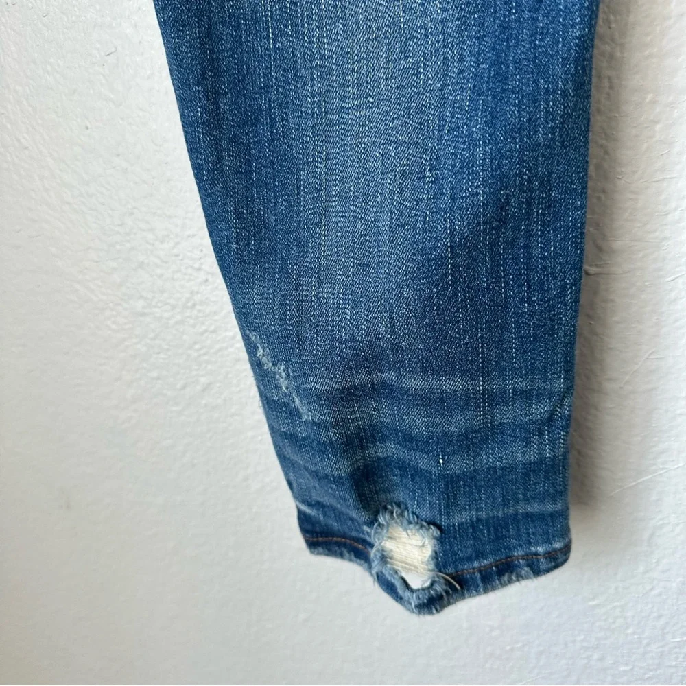 Madewell Slim Straight Jeans: Distressed Button-Front Edition Wellmoor Size‎ 24